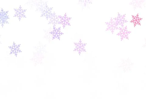 Light Pink, Yellow vector pattern with christmas snowflakes, stars. 스톡 일러스트