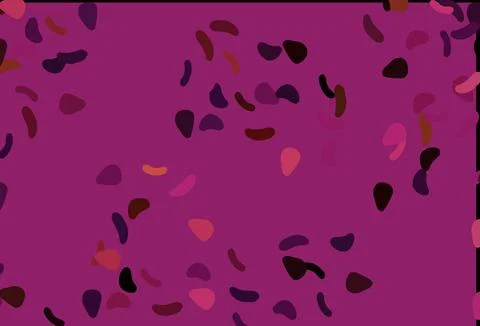 Light Pink, Yellow vector pattern with chaotic shapes. Illustrazione stock