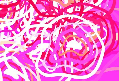 Light Pink, Yellow vector pattern with random forms. Illustrazione stock