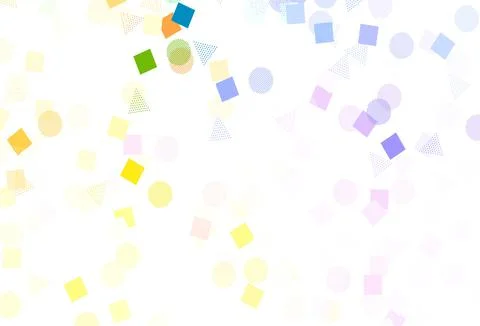 Light Pink, Yellow vector pattern with polygonal style with circles. Stockillustratie