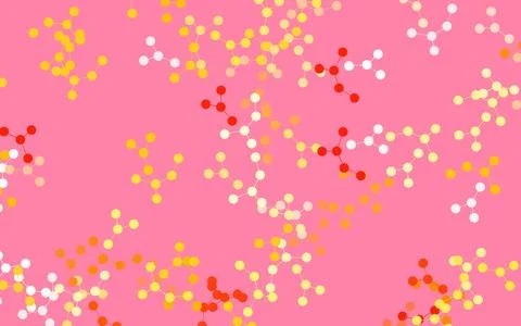 Light Pink, Yellow vector pattern with artificial intelligence network. イラスト素材