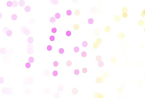 Light Pink, Yellow vector pattern with christmas snowflakes. 库存插图