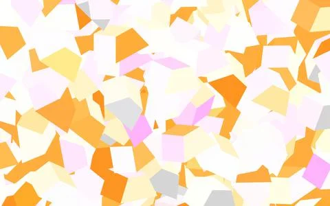 Light Pink, Yellow vector pattern with random forms. Illustrazione stock