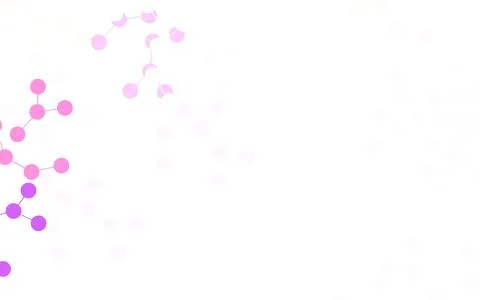 Light Pink, Yellow vector pattern with artificial intelligence network. 库存插图