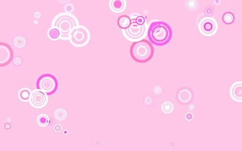 Light Pink, Yellow vector pattern with spheres. 스톡 일러스트