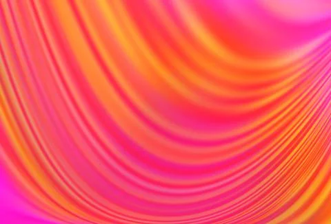 Light Pink, Yellow vector pattern with liquid shapes. Illustrazione stock