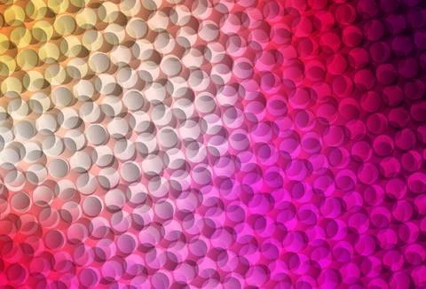 Light Pink, Yellow vector pattern with spheres. 스톡 일러스트