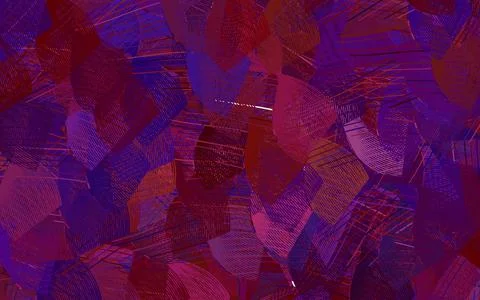 Light Pink, Yellow vector pattern with random forms. Illustrazione stock