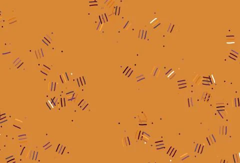 Light Pink, Yellow vector pattern with sharp lines, dots. イラスト素材