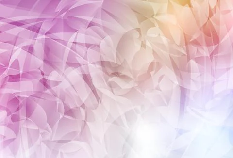 Light Pink, Yellow vector pattern with random forms. Illustrazione stock