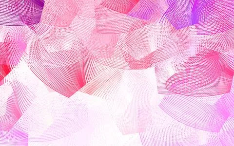 Light Pink, Yellow vector pattern with sharp lines. Stockillustratie