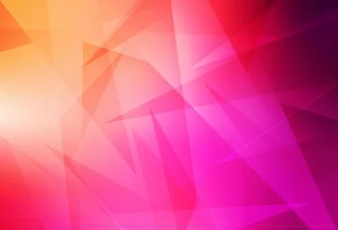 Light Pink, Yellow vector pattern with polygonal style. イラスト素材