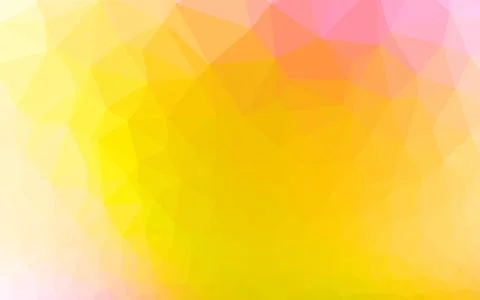 Light Pink, Yellow vector polygon abstract layout. Stock Illustration