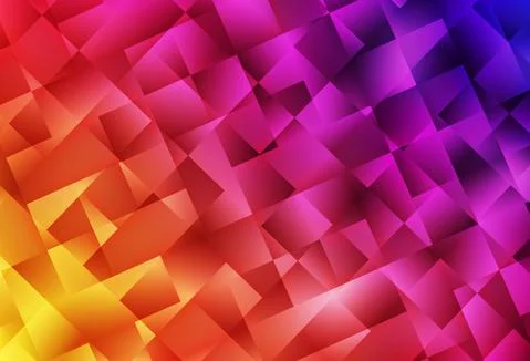 Light Pink, Yellow vector polygon abstract background. Stock Illustration