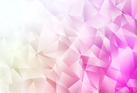 Light Pink, Yellow vector polygonal pattern. 스톡 일러스트