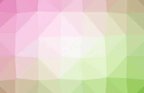 Light Pink, Yellow vector shining triangular backdrop. Triangular geometric s Stock Illustration