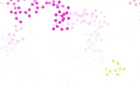 Light Pink, Yellow vector template with artificial intelligence structure. Stock Illustration