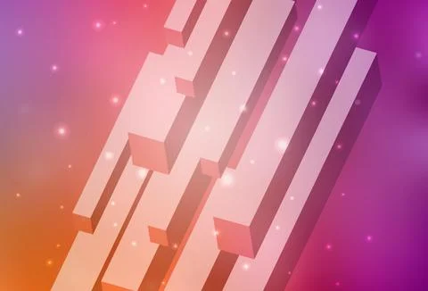 Light Pink, Yellow vector template with rhombus. Stock Illustration