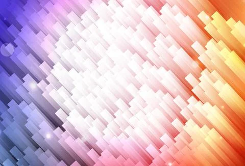 Light Pink, Yellow vector template with repeated sticks. Stock Illustration