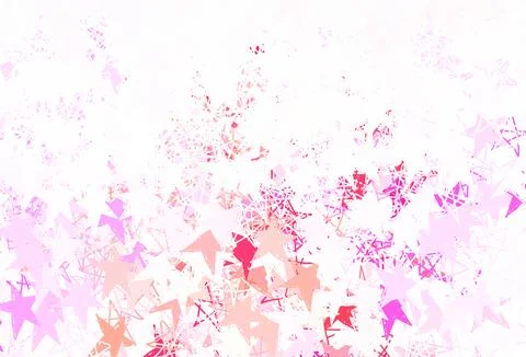 Light Pink, Yellow vector template with sky stars. Stock Illustration