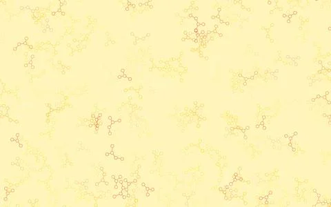 Light Pink, Yellow vector texture with artificial intelligence concept. Stock Illustration