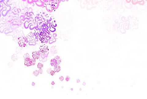 Light Pink, Yellow vector texture with abstract forms. Stock Illustration