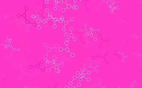 Light Pink, Yellow vector texture with artificial intelligence concept. Stock Illustration