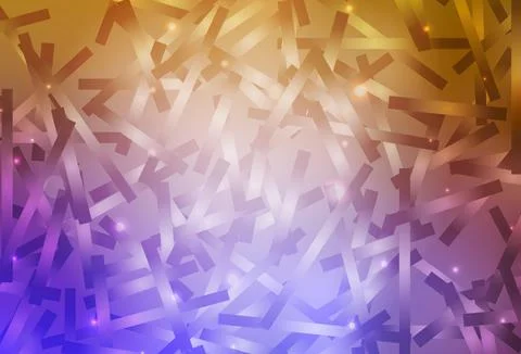 Light Pink, Yellow vector texture with colored lines. Stock Illustration