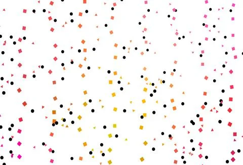 Light Pink, Yellow vector texture in poly style with circles, cubes. Stock Illustration