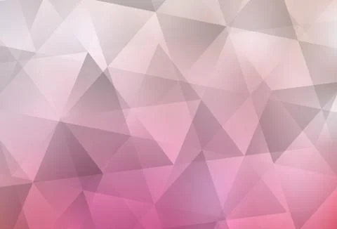 Light Pink, Yellow vector triangle mosaic texture. Stock Illustration