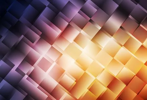 Light Pink, Yellow vector triangle mosaic template. 스톡 일러스트