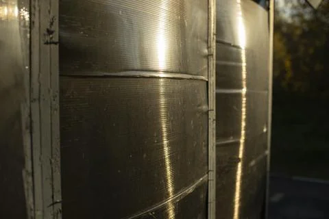 Light on plastic. Beam is on surface. Stock Photos