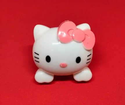Light up plastic cat doll Stock Photos
