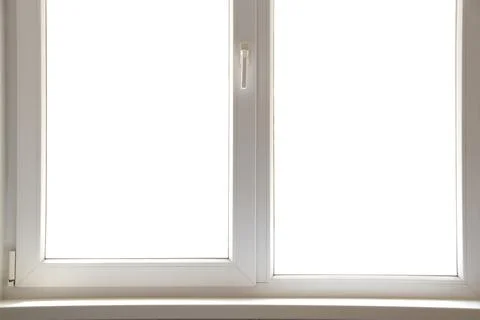 Light plastic window without glass, template for collages and layouts, window Photos