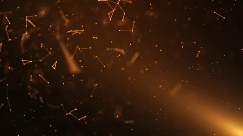 Light Plexus Orange Particle Background 스톡 동영상 83298561