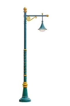 Light pole isolated Stock Photos