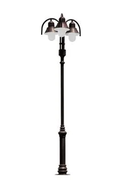 Light pole isolated Stock Photos