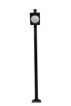 Light pole isolated on white Stock Photos