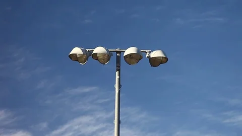 Light pole with sky background. Stock-Footage 81635925