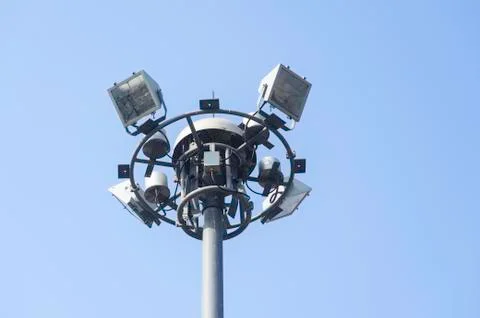 Light poles Stock Photos