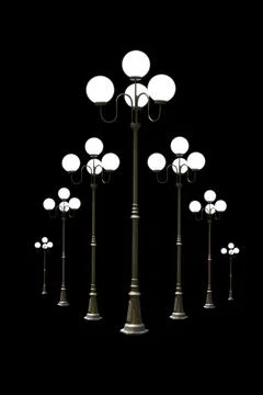 Light poles Stock Photos