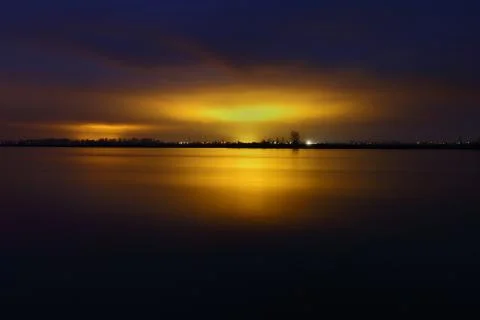 Light Pollution 스톡 사진