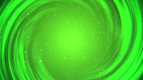 Light portal with flying particles of light. Green vortex with light effects Stock Footage 253378978