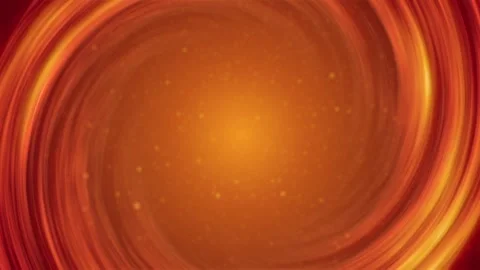 Light portal with flying particles of light. Orange vortex with light effects Stock Footage 253707495
