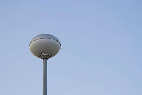 Light Post With Blue Sky Background and multi light Stock Photos