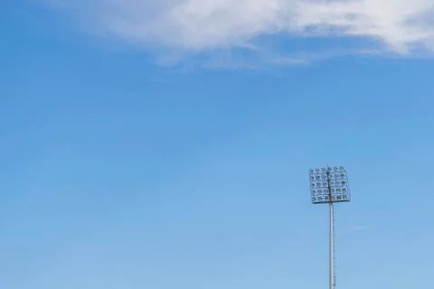 Light Post With Blue Sky Background and multi light Stock-Fotos