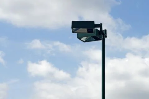 Light post on sky background Stock Photos