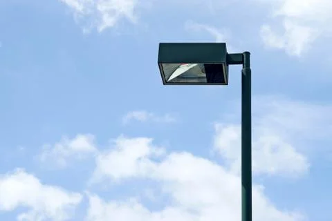 Light post on sky background Stock Photos