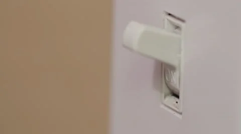  Light Power Switch On Off Stock Footage