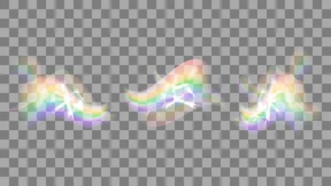 Light, prism, flare, overlay, refraction Stock Illustration